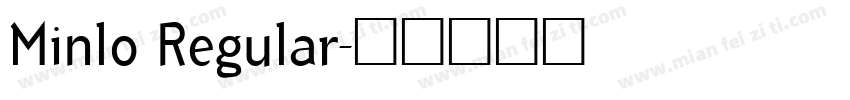 Minlo Regular字体转换